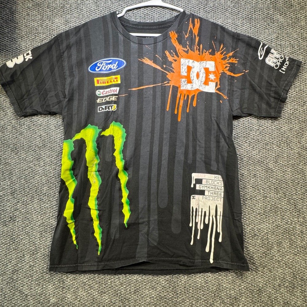 DC Shoes Ken Block Gymkhana Three Project Monster Energy Ford Racing Shirt Black